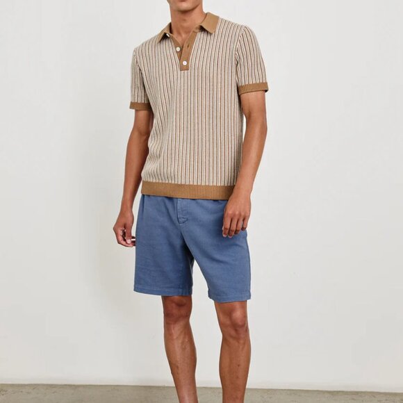 Rails Tan & White Polo Shirt in Medium - Picture 6 of 10
